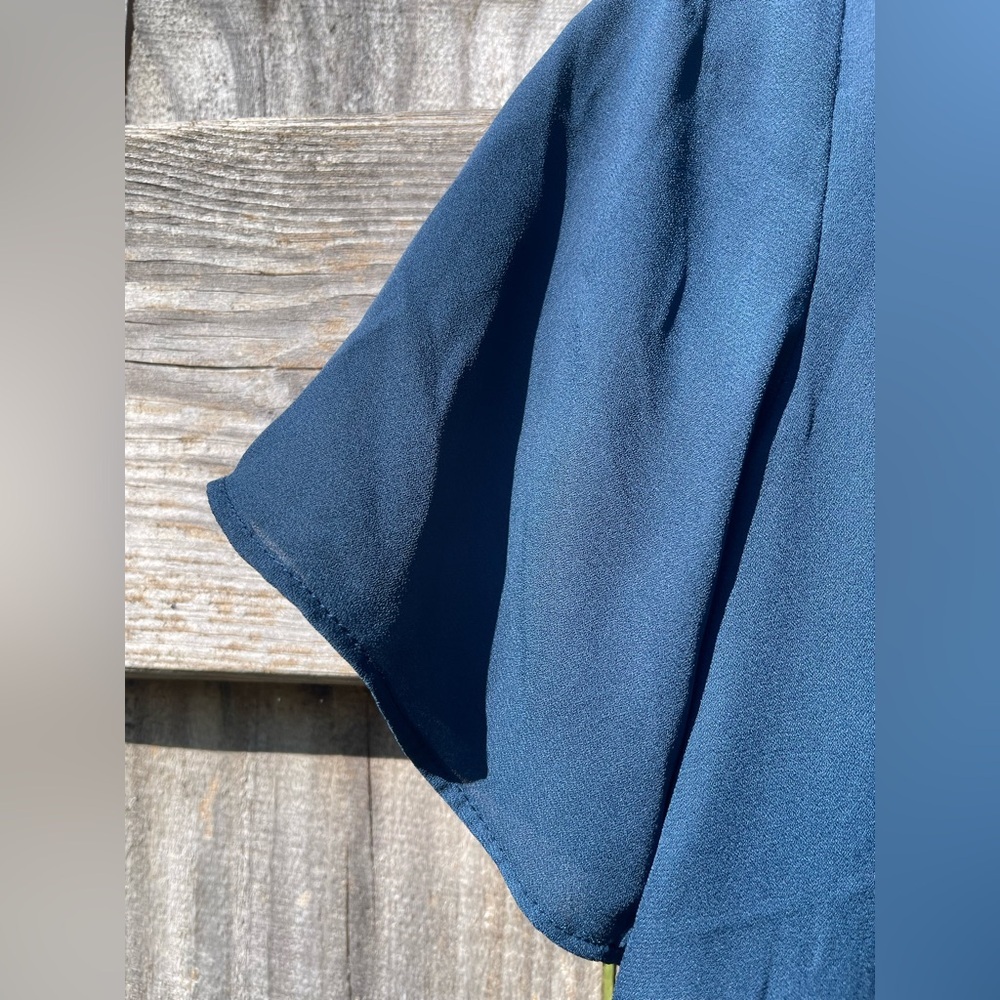 Banana Republic Blue Teal Short Sleeve Top Sz XS - Picture 4 of 6